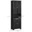 Armoire autoportante noire avec 2 armoires-1081689408