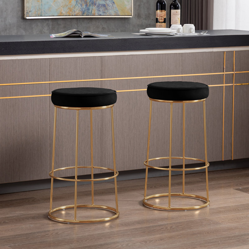 Tabouret de bar 28 po Wilhite, Noir