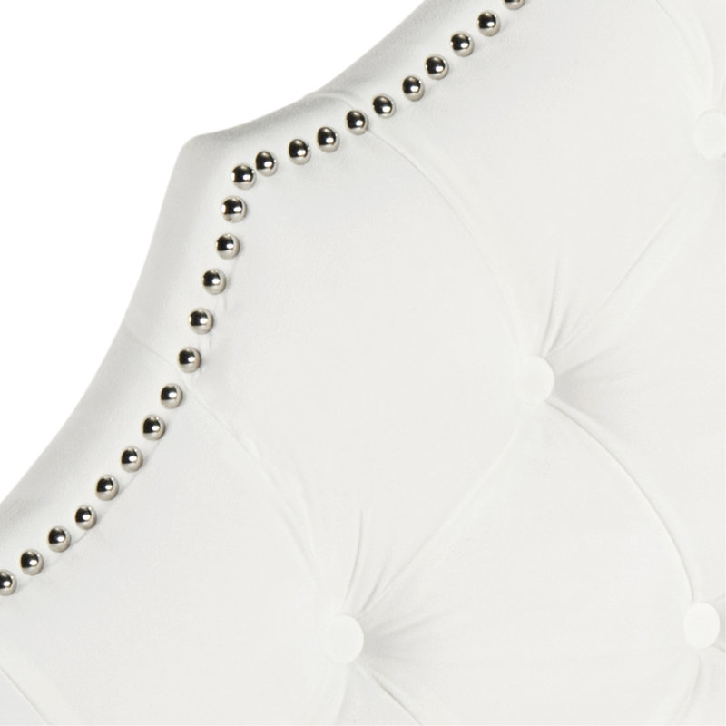 Danile Upholstered Headboard, King, White