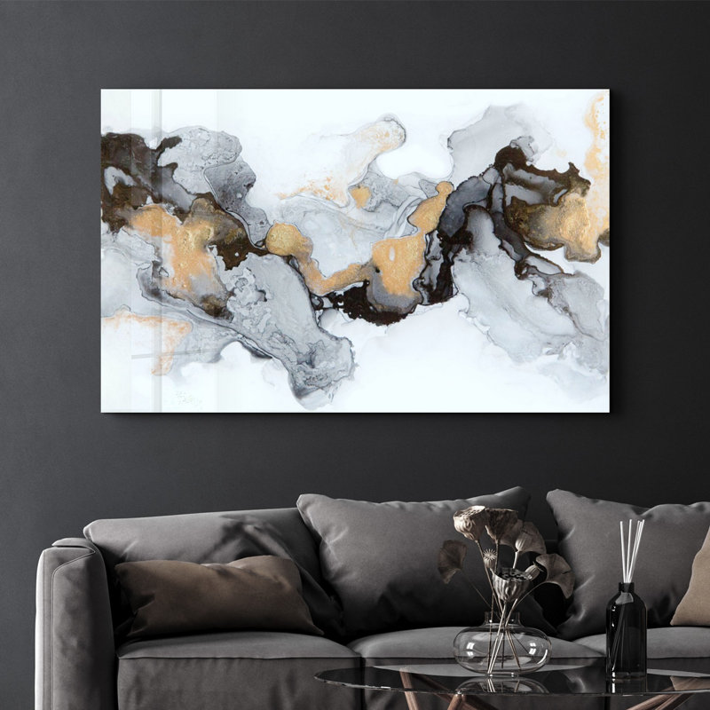 Elegant Tempered Glass Wall Art Painting, 13.8 x 21.7 inches | 100% Tempered Glass, Thickness: 0.16 inches | UV Printed for Vibrant Colors | Perfect for Home Decor, Living Room, & Office Spaces