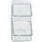 Azar Displays Two-tier Clear Organizer, 2-pack