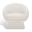 Fauteuil demi-tonneau en polyester 30,7 po Genata-731110789