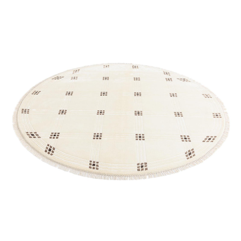 Round Outen Light Beige Rug