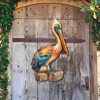 Décoration murale porte en bois