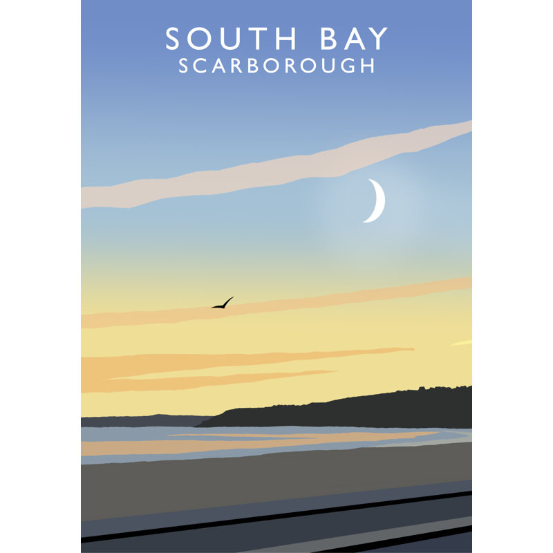 'South Bay Scarborough' by Richard O'Neil - Print, 40 cm H x 30 cm W x 1 cm D, No Frame