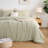 Solayne Muslin Duvet Cover Set 100% Cotton Double-Layer Linen Like Gauze Comforter Cover 3 Pieces Breathable & Lightweight For All Season-111460459-111460458
