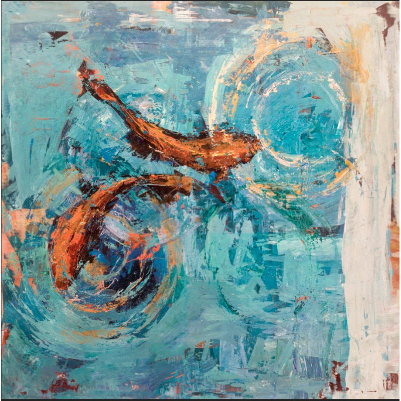 «Good Fortune III», reproduction d'art sur toile, H 32 po x l 32 po x P 3 po