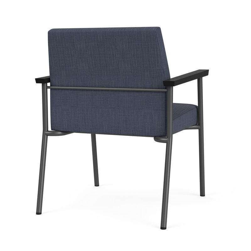 Lesro Chaise d'invité Mystic, Gris anthracite, Plot Line bleu marine
