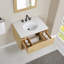 Redbridge 30'' Single Wall Mounted Bathroon Vanity with Quartz Top