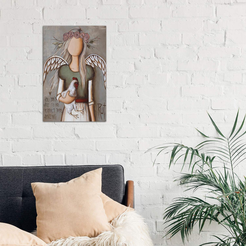 Amazing - impression d'art graphique, Toile tendue, H 26 po x l 18 po x 1,5 po