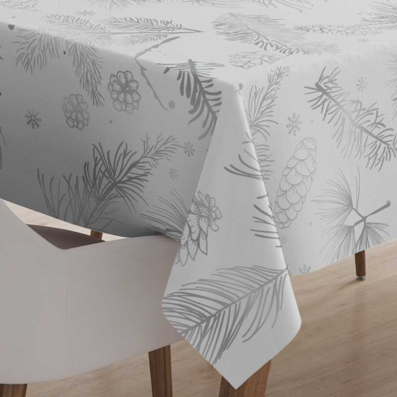 Nappe floral de Noël bramfield, L 126 po x l 60 po