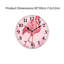 Horloge murale flamant rose, 12 x 12 po, pour décor de chambre de bébé et de bureau