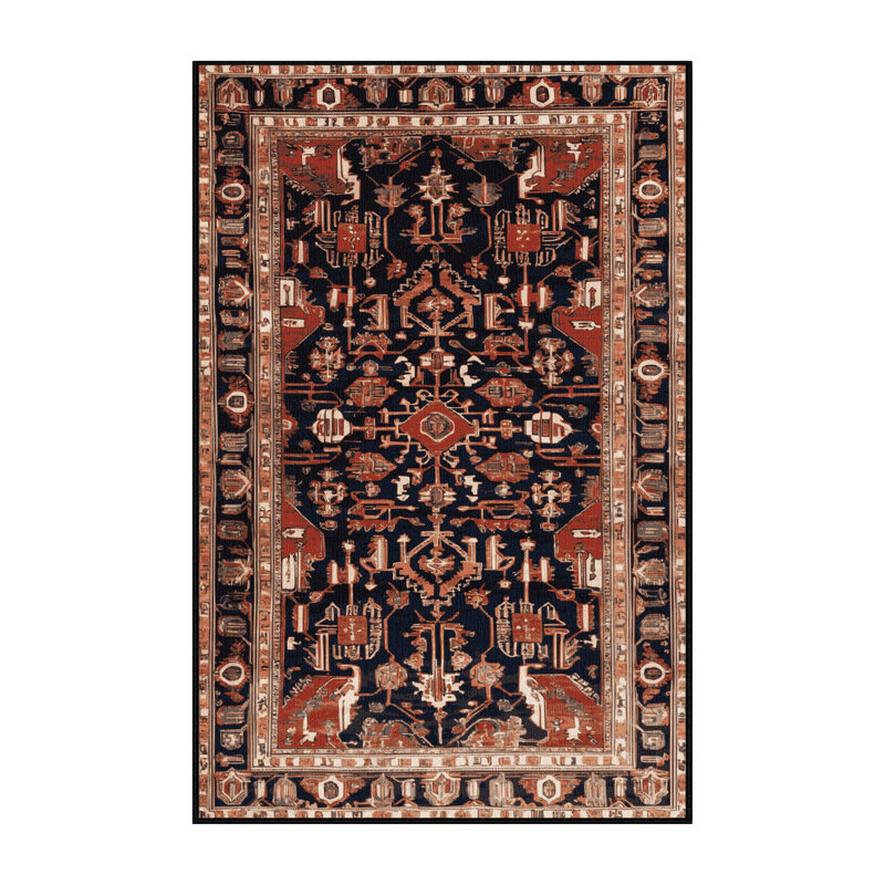 Tapis brun lavable à la machine, Rectangulaire 8 pi x 12 pi