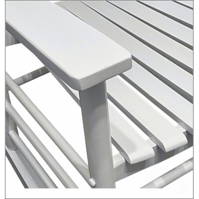 Balcony Porch Adult Rocking Chair With Durable Hardwood Construction And Natural Beauty For Outdoor Relaxation