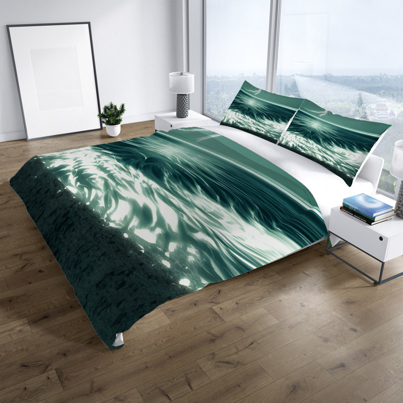 Polyester Abstract Duvet Cover, King Duvet Cover + 2 King Shams