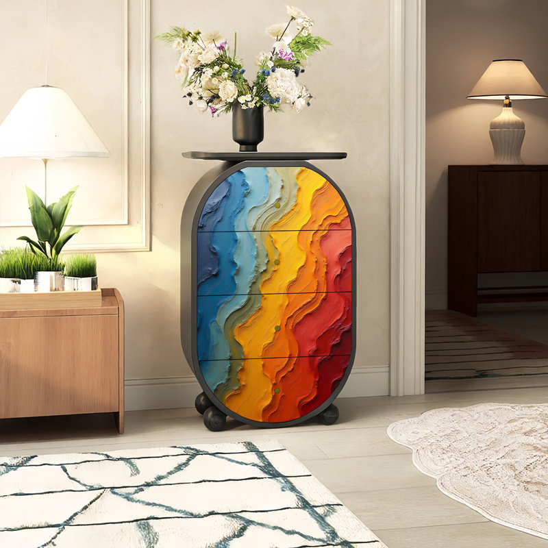 Armoire de salon 4 tiroirs Modern