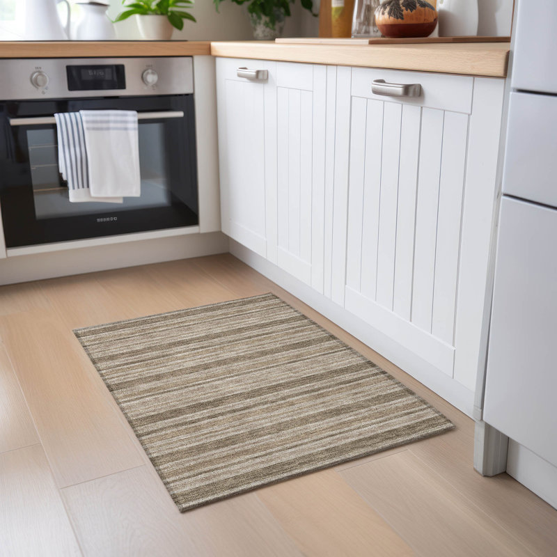 Lovell Washable Striped Indoor / Outdoor Rug, Rectangle 1'8" x 2'6"