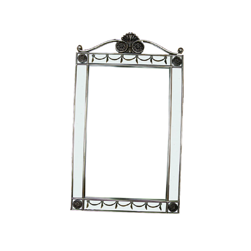 Straight Silver Venetian Mirror