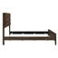 Lit à panneaux très grand classique en noyer foncé classique en bois massif avec tête de lit et traverses pour la chambre à coucher Grace Made-1473824560