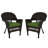 Burrowes Patio Chair with Cushions SET-26962516