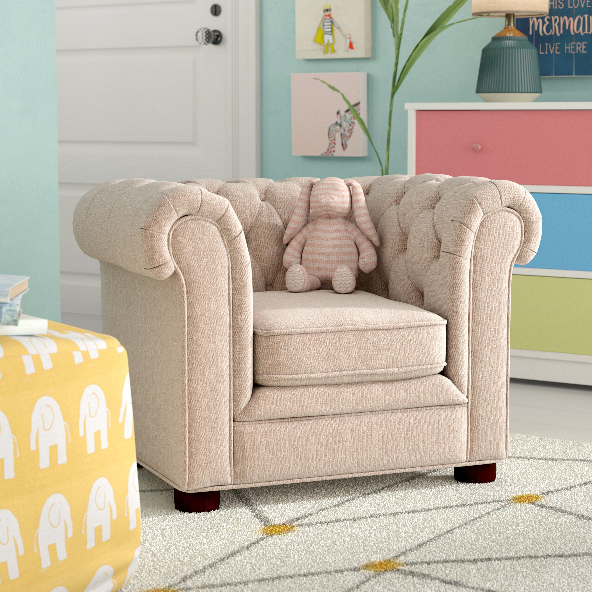 Kids sales chesterfield chair