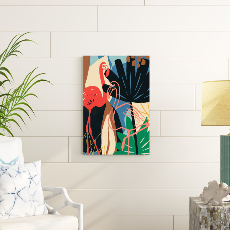 Funky Flamingo I, H 30 po x l 20 po x P 1,25 po