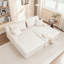 Canapé-lit rembourré avec coussin et coussins moelleux-346023553