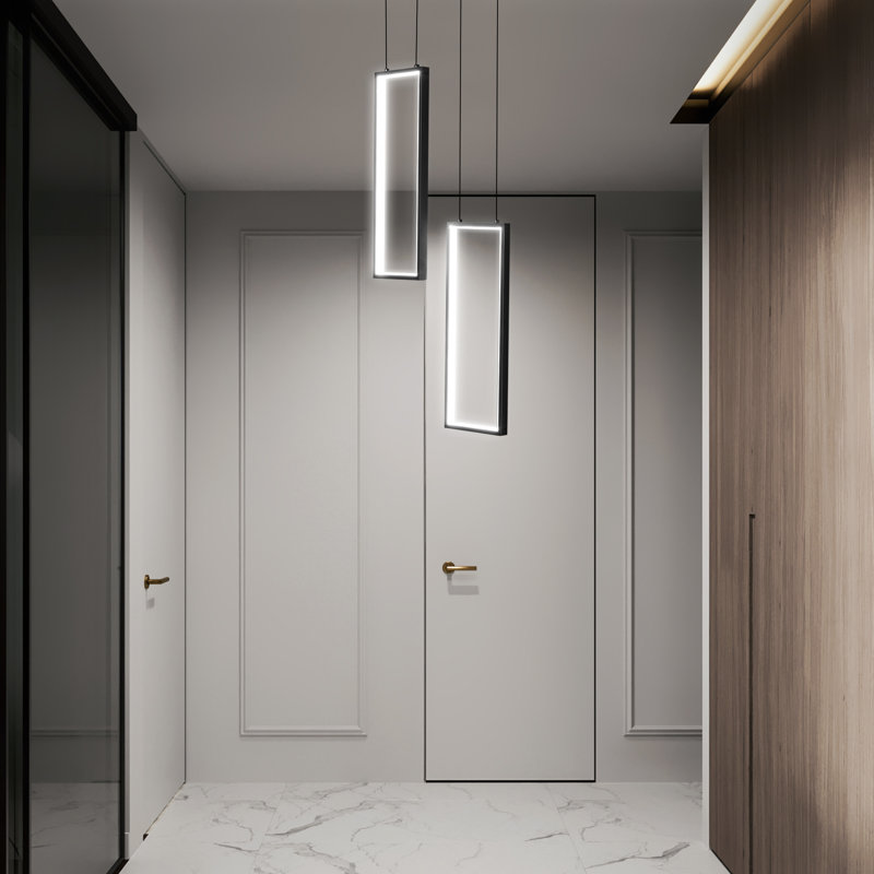 Îlot de cuisine moderne à intensité variable Luminaire suspendu à DEL Luminaire suspendu pour escalier Lustre pour escalier Grand lustre Hall d'entrée Lustre pour vestibule