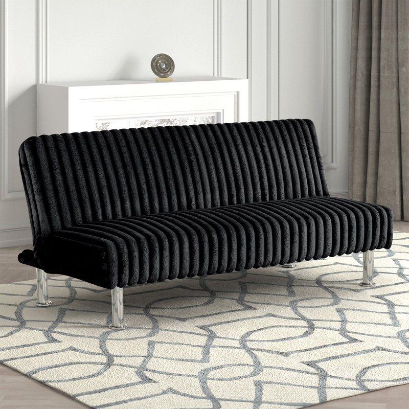 Avieson Convertible Sofa, Black