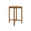 Table de bar ronde en bois de teck Akeya-125185443