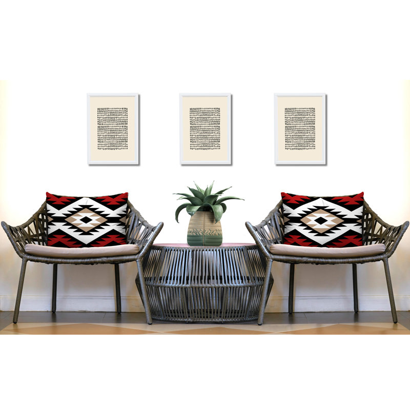 Coussin intérieur / extérieur Seka, 25 x 18, Rouge