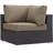 Modway Convene Wicker Rattan 5-Piece Outdoor Patio Furniture Set-479457482