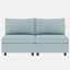 Canapé-lit modulaire convertible avec rangement et canapé-lit, chenille bleu antique, P 98,94 po x l 64,01 po, H 32,7 po, poids de 187,21 lb, tissu chenille, bleu, profondeur, largeur, hauteur, capacité