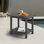 Table de bout en PEHD Adirondack à 2 niveaux - Table d'appoint d'extérieur résistante aux intempéries et durable pour le patio, la piscine et la pelouse