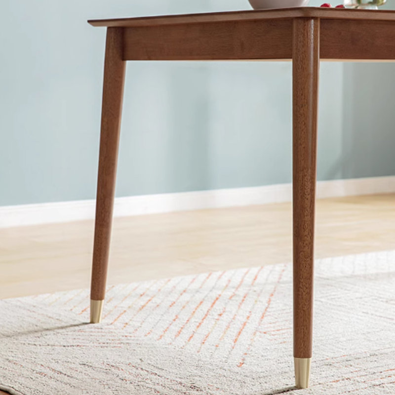 Mhirren Solid Wood Dining Table, Nut-Brown
