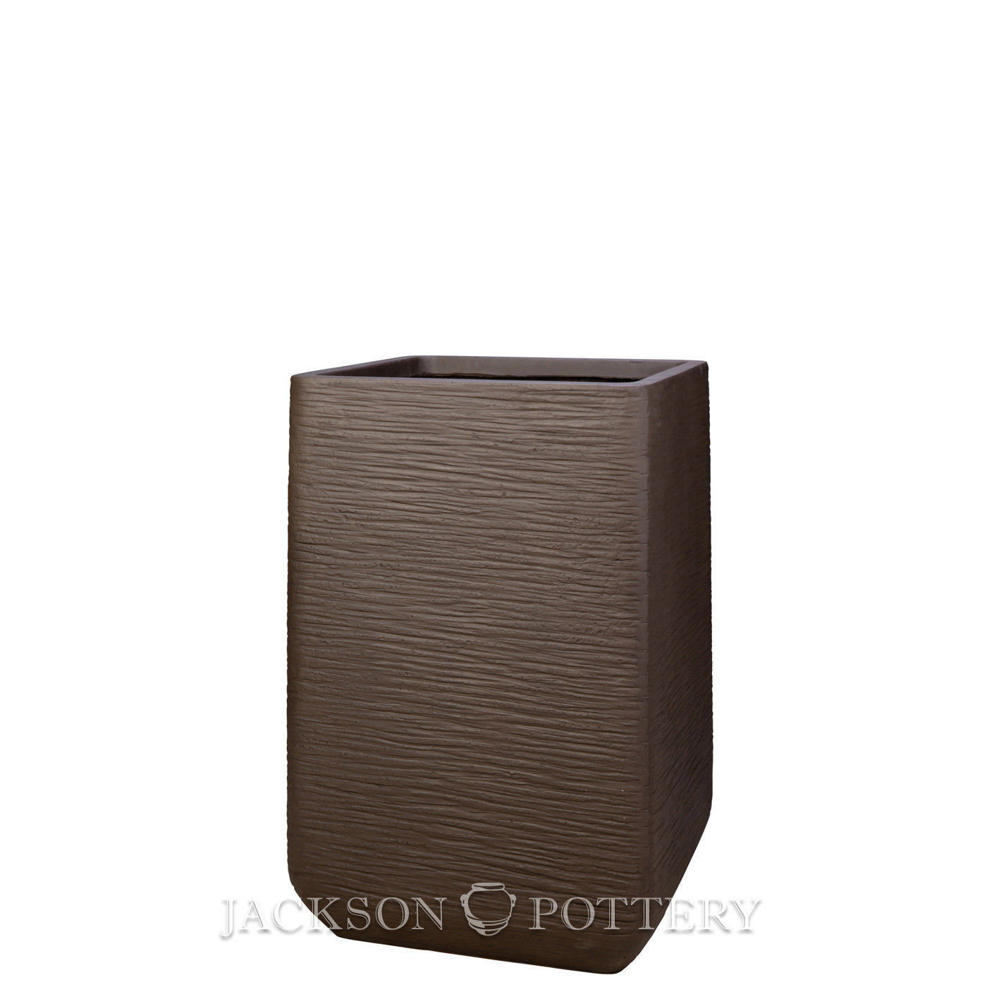 30" Pot Planter, 26" H x 17" W x 17" D, Brown