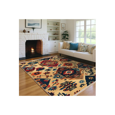 Tapis tissé à la crème Mosso