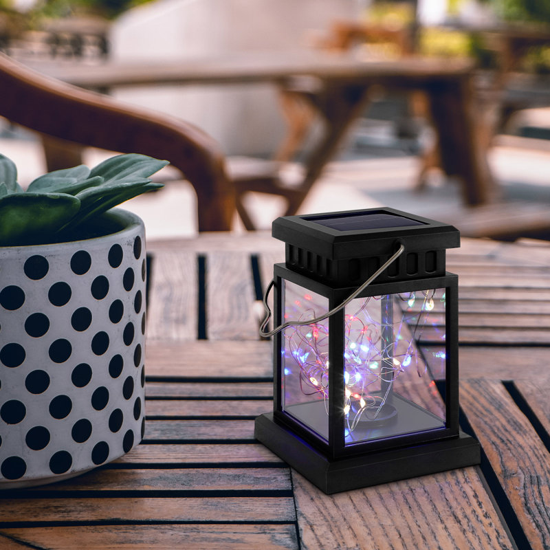 5.5 " Solar Powered Integrated LED Square / Rectangular Lantern