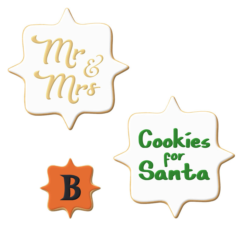 CookieCutter.com 3 -Piece Non-Stick Cookie Cutter