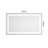 LED Bathroom Mirror with Front-lit, 3 Colors Temperature & Dimmable Light-122782183-122873544