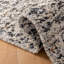 Tapis abstrait gris en laine / coton tissé à la main Leo Natura-14551008
