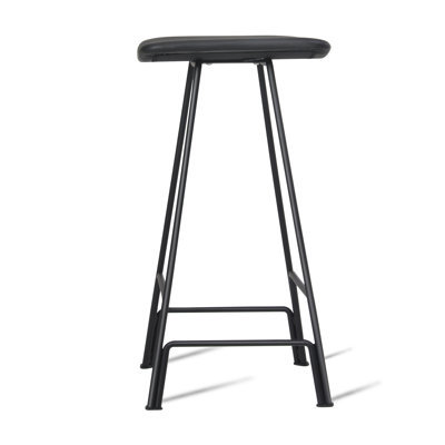 Canaria Upholstered Genuine Leather Counter Stool