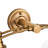 2‑Light Antique Brass Vanity Wall Sconce