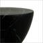 Table d'appoint en forme de sablier, table d'appoint légère en béton avec fini marbre noir, sans assemblage, pour intérieur et extérieur-1310100994
