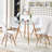 Gumble Glass Top Four Leg Dining Set-1861874757-1856050677