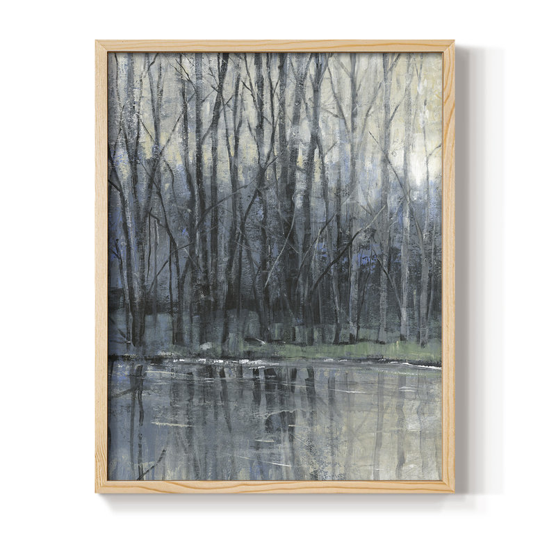 Épreuve encadrée matinale I - bois massif, H 11 po x l 9 po