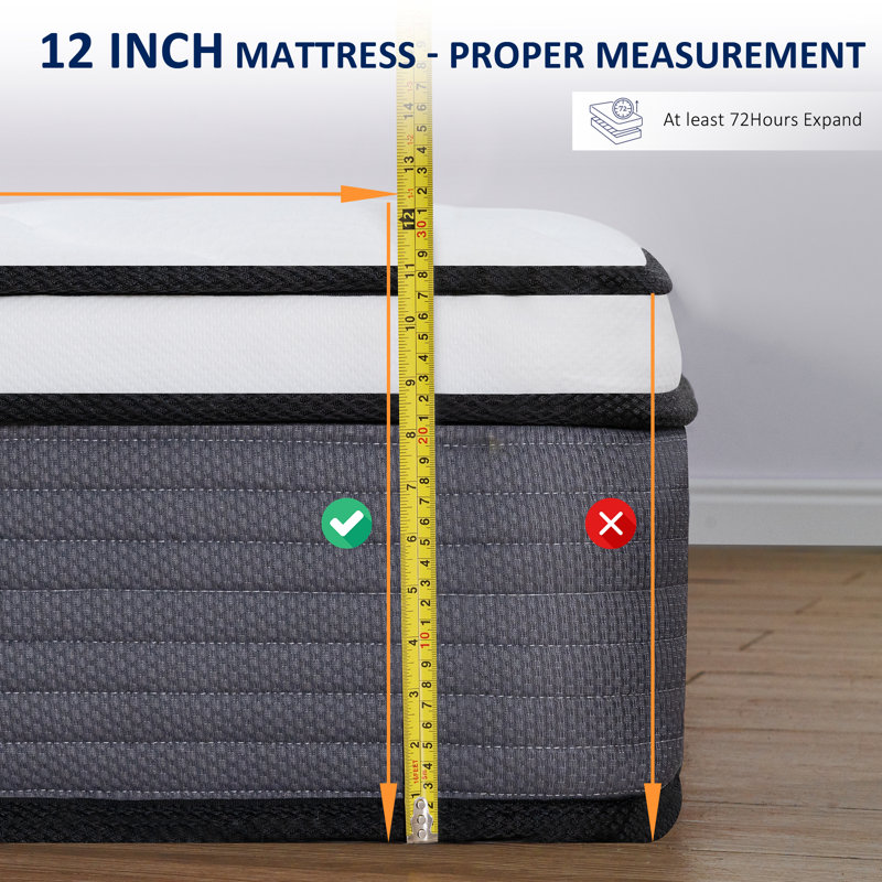 Aralene Medium Pocket Spring Hybrid Mattress, King, 14"
