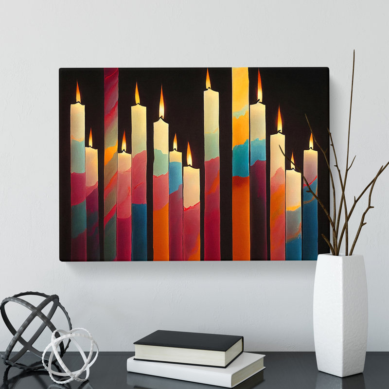 Candle Art Vol.3 - Wrapped Canvas, 50cm H x 76cm W x 3cm D