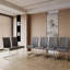 Chaises de salle à manger modernes, chaise d'appoint rembourrée en similicuir à haut dossier-1350990034-1350990035-1350990032