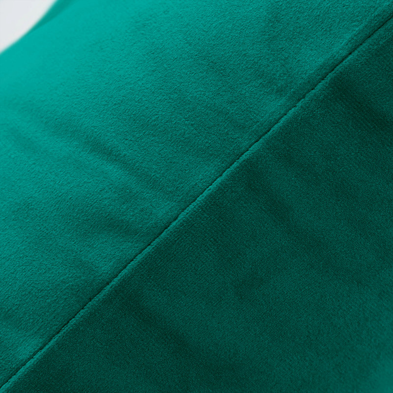 Perignan Square Scatter Crushed Velvet Cushion Cover, Green